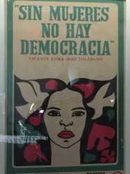 Poster SIN MUJERES NO HAY DEMOCRACIA, NGO CSW/NY parallel event, 2019
